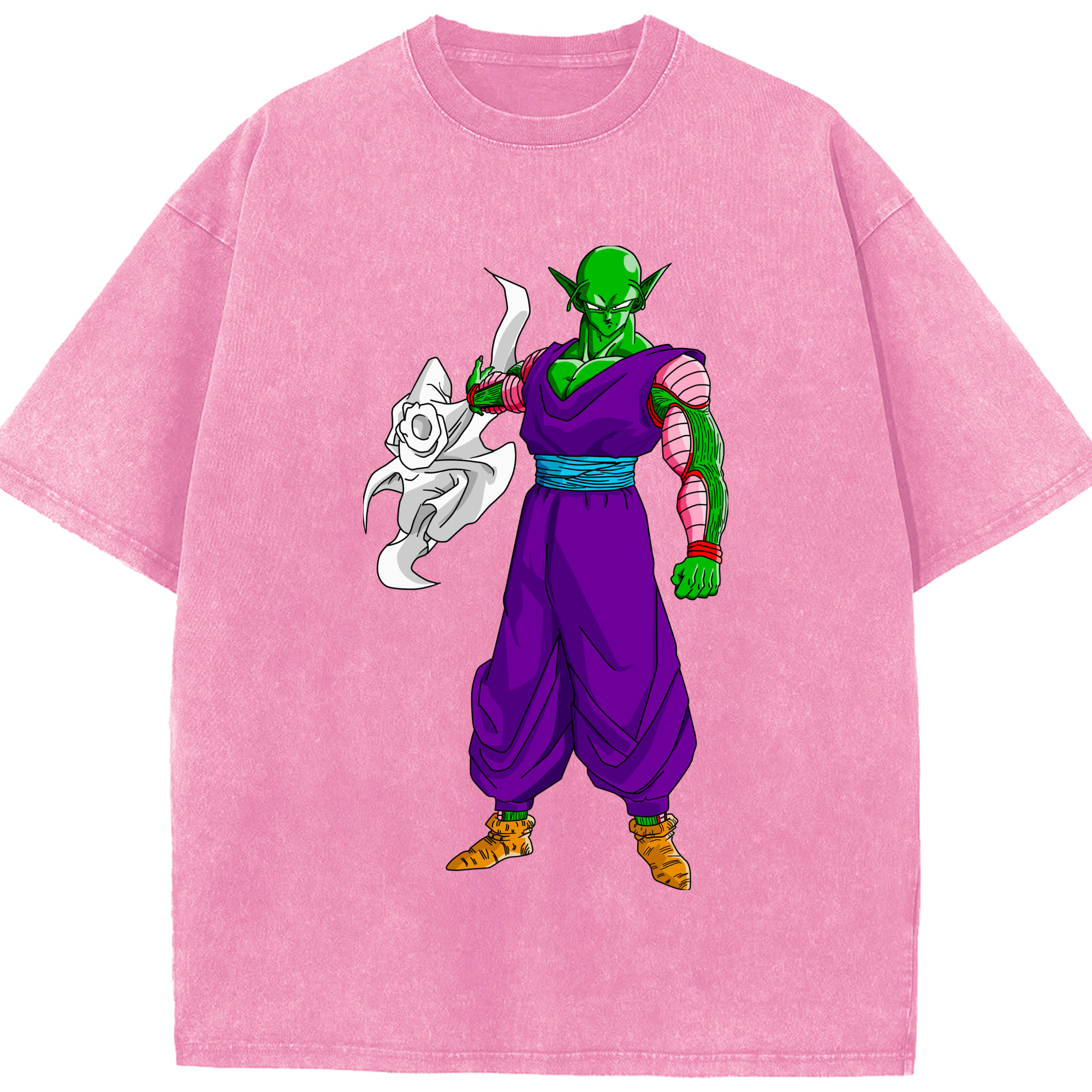 （画像用） ドラゴンボール ピッコロ DRAGON BALL Piccolo 綿100% ヴィンテージ風 半袖Tシャツ（フロントプリント）